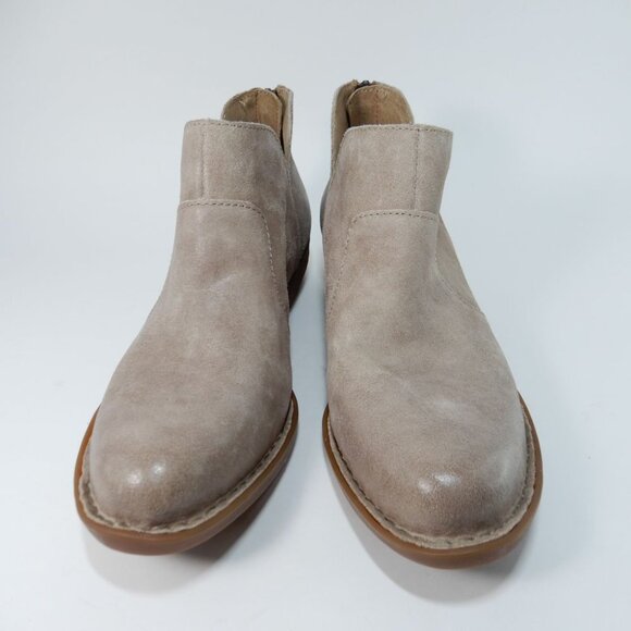BORN Kerri Ankle Flat Bootie Boots Size 8 Grey Leather Western Comfort NEW - Picture 5 of 10